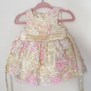 ✨ Infant Dress - American Princess Yellow & Pink